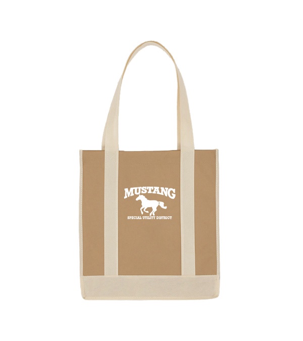 Non Woven Two-Tone Shopper Tote Bag