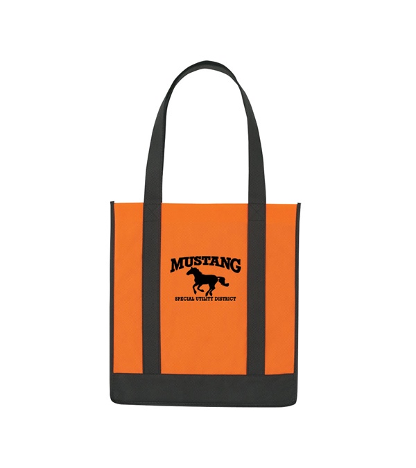 Non Woven Two-Tone Shopper Tote Bag