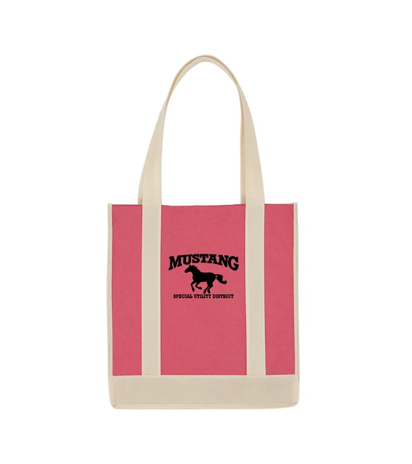 Non Woven Two-Tone Shopper Tote Bag