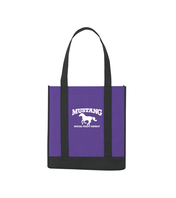 Non Woven Two-Tone Shopper Tote Bag