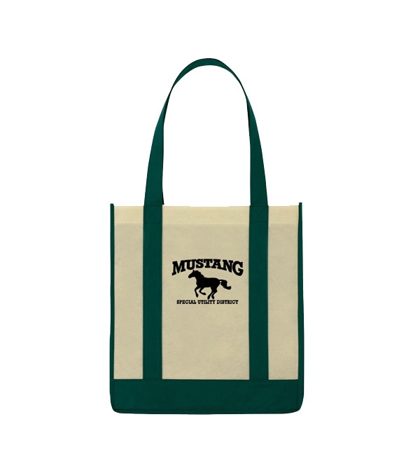 Non Woven Two-Tone Shopper Tote Bag