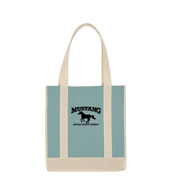 Non Woven Two-Tone Shopper Tote Bag