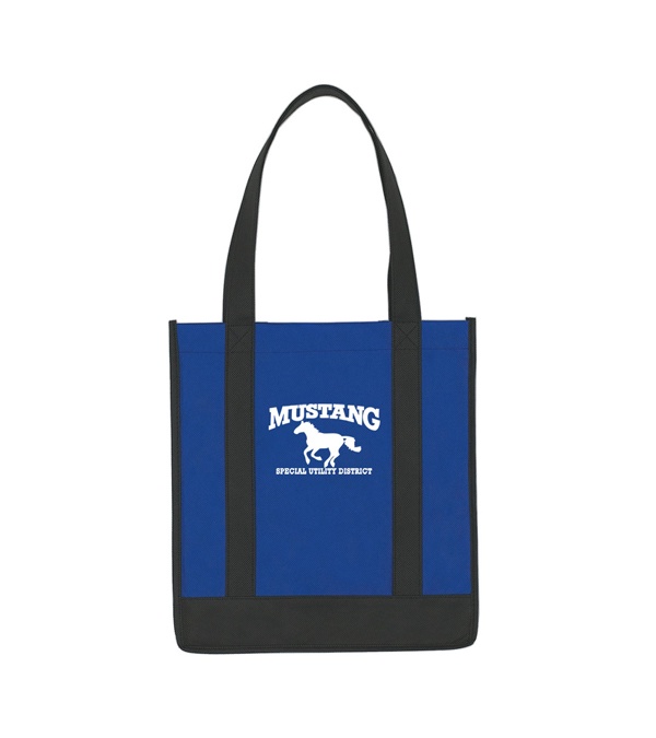Non Woven Two-Tone Shopper Tote Bag