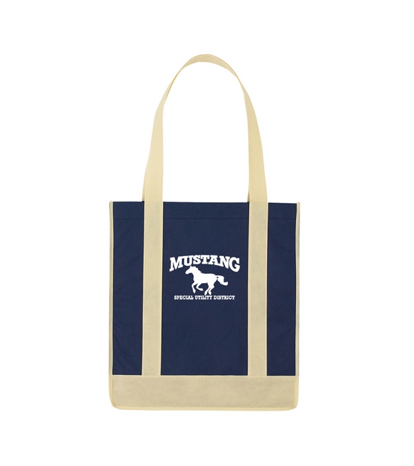 Non Woven Two-Tone Shopper Tote Bag
