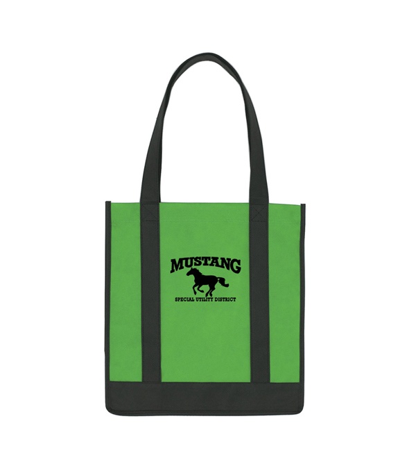 Non Woven Two-Tone Shopper Tote Bag