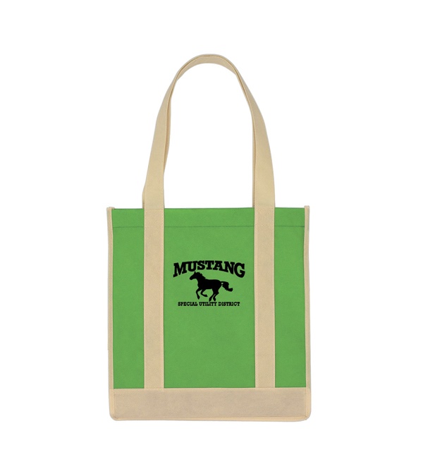 Non Woven Two-Tone Shopper Tote Bag