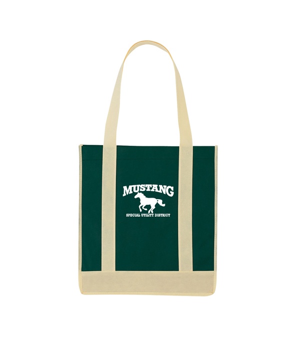 Non Woven Two-Tone Shopper Tote Bag