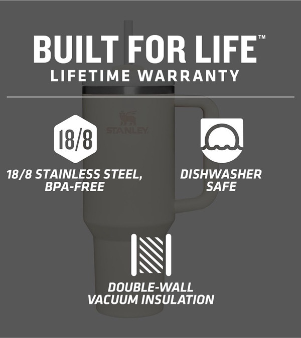 Stanley Quencher H2.O FlowState Tumbler 40 oz.-Laser