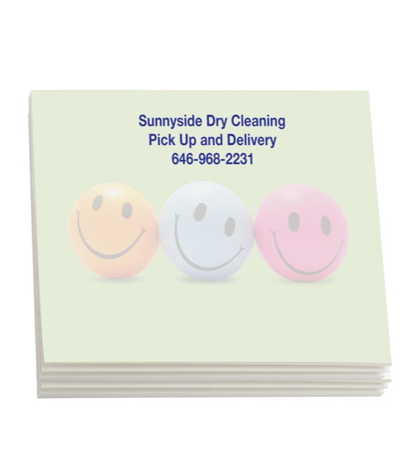 Sticky Note Pads - Smiley Faces 4&quot; x 3&quot; (50 sheets)