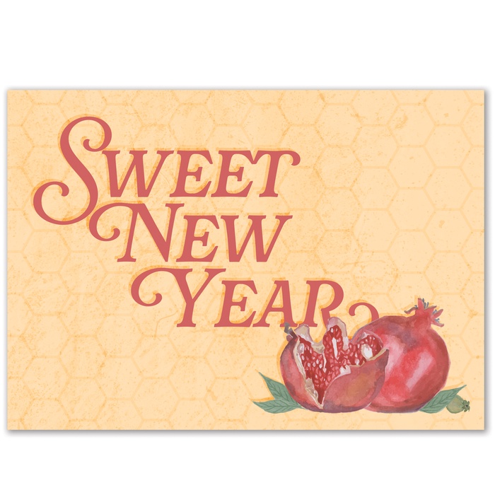 Sweet New Year Rosh Hashanah Greeting Card