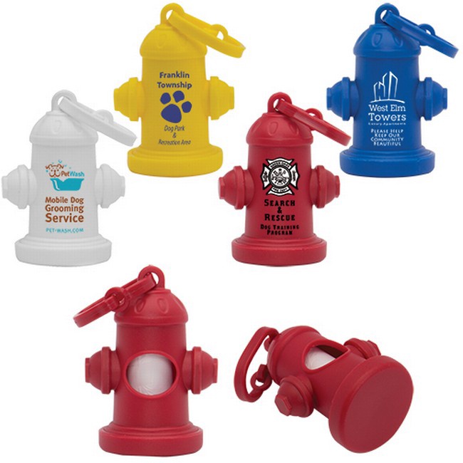 Imprinted Fire Hydrant Waste Bag Dispensers
