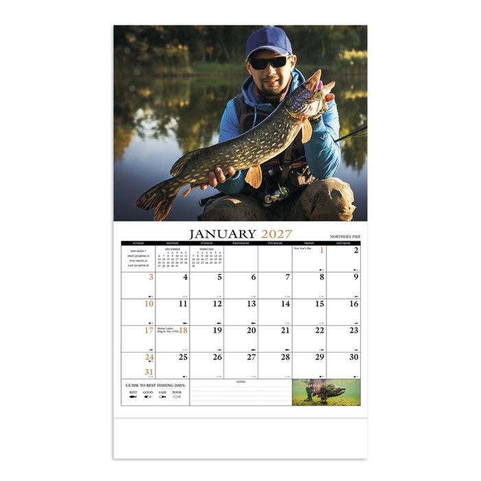Fishing Guide Wall Calendar - 2027