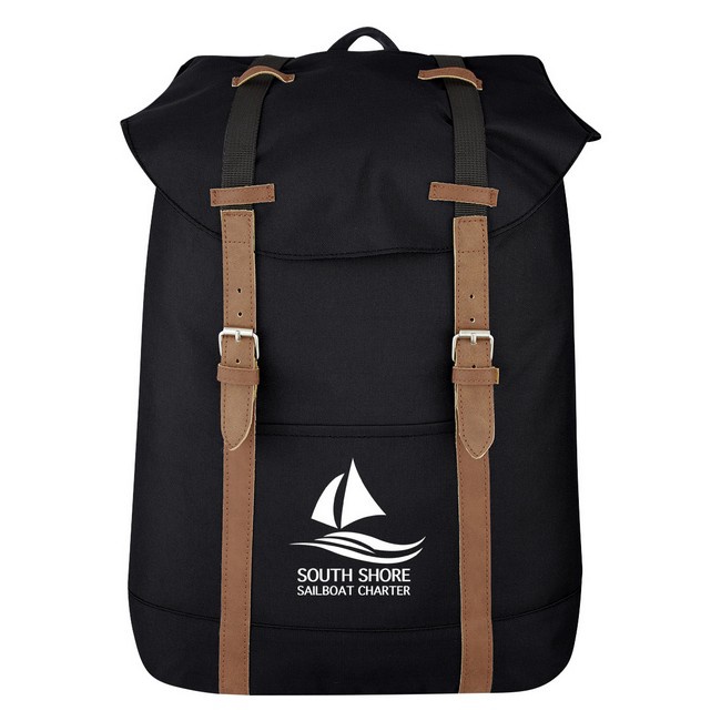 Flap Custom Drawstring Backpacks