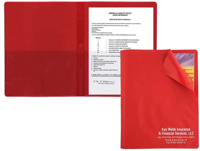 Flexible Cover Presentation Folder with Imprint