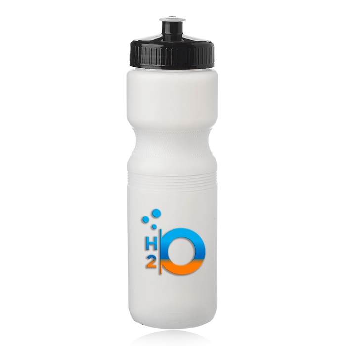 28 oz. Push Cap Plastic Water Bottles
