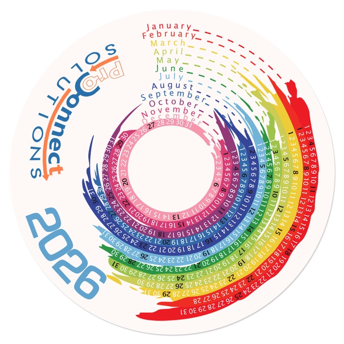 Color Splash Calendar Mouse Pads