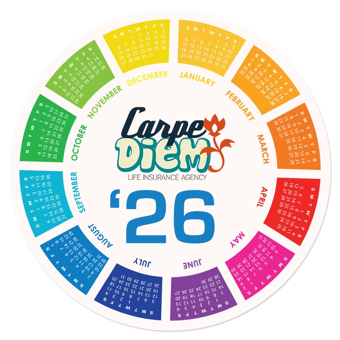 Month Block Calendar Mouse Pads