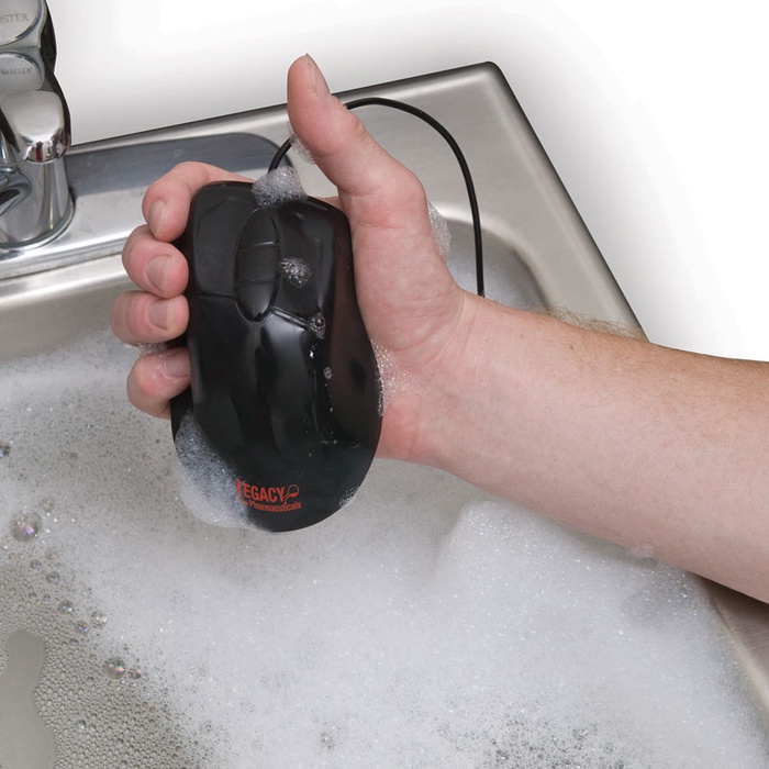 Seal Shield™ Mouse Black Antimicrobial-Washable Mouse