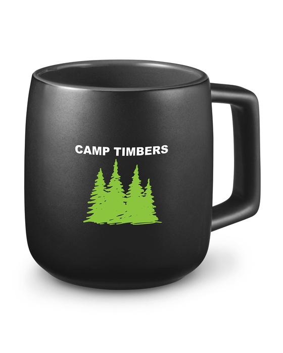 15 oz. Geo Square Handle Ceramic Mug