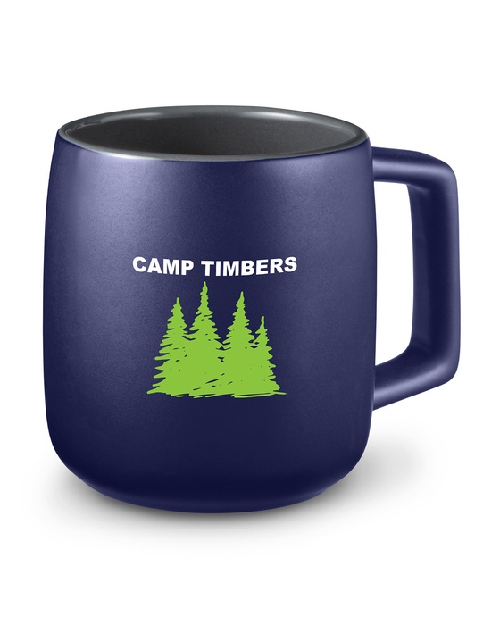 15 oz. Geo Square Handle Ceramic Mug