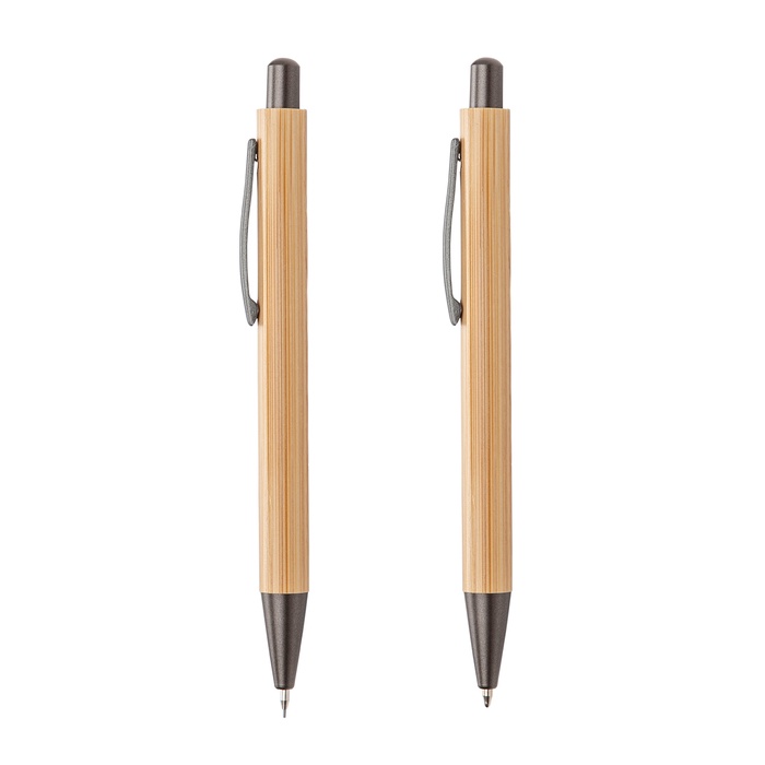 Lucky Clicker Bamboo Pen & Pencil Set
