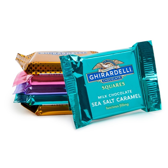 Round Gift Tin with Ghirardelli Chocolate Squares