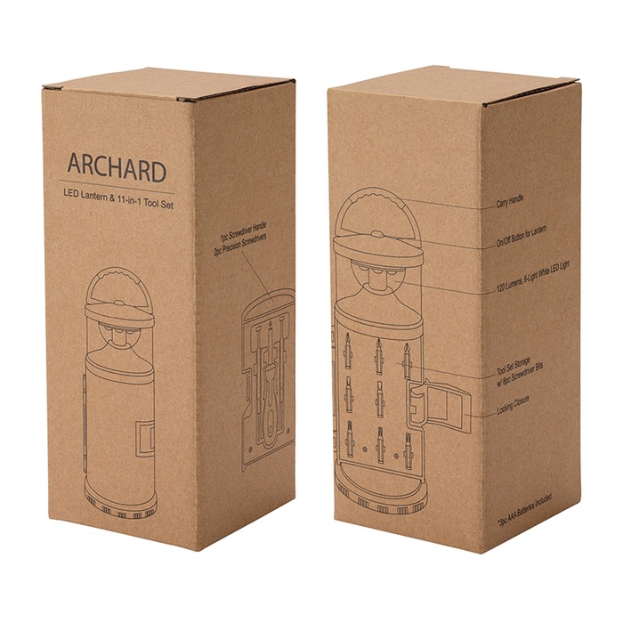 Archard LED Lantern with 11 pc. Tool Kit