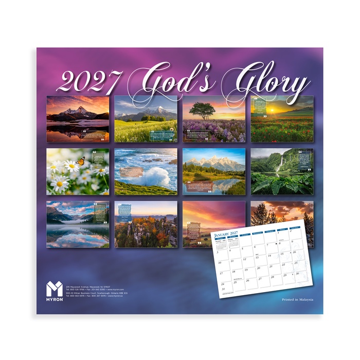 God's Glory Wall Calendar - 2027