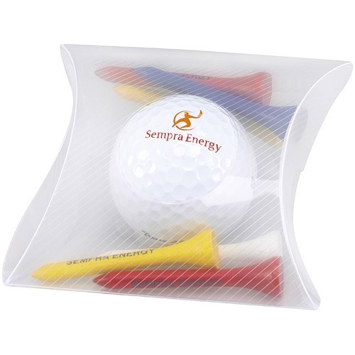 Promotional Golf Ball & Tees Pillow Pack