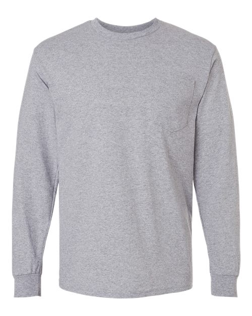 Gildan Unisex Ultra Cotton® Long Sleeve Pocket T-Shirt