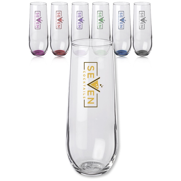 8 oz. Libbey Stemless Champagne Glasses