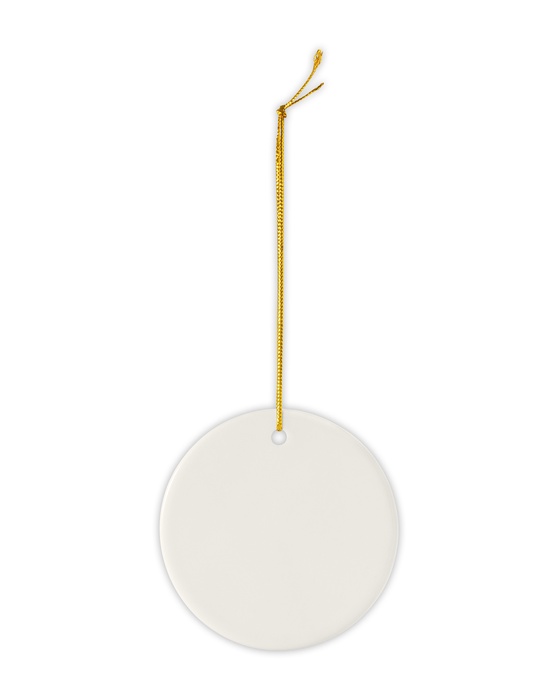 Round Ceramic Ornament