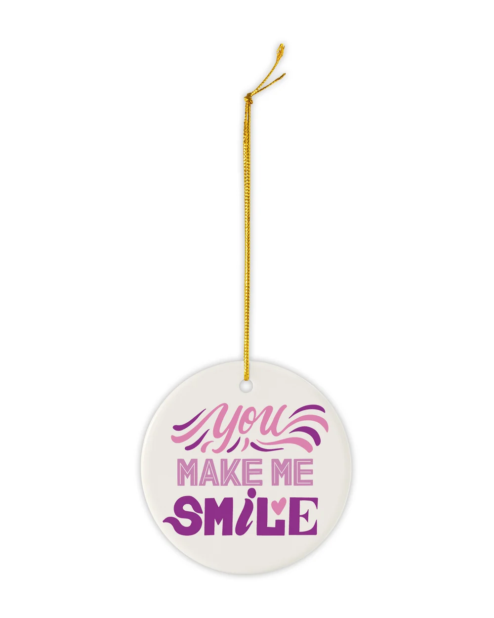 Round Ceramic Ornament