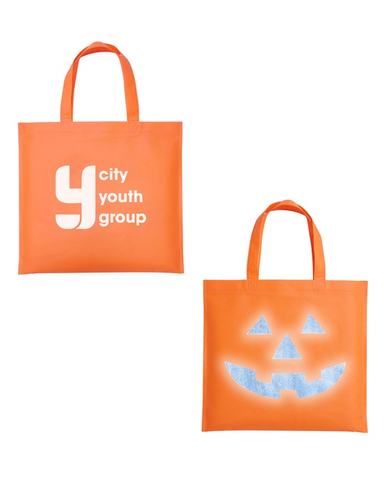 Halloween Pumpkin Reflective Tote Bag