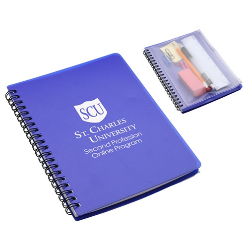 Hardcover Logo Notebook with Pouch