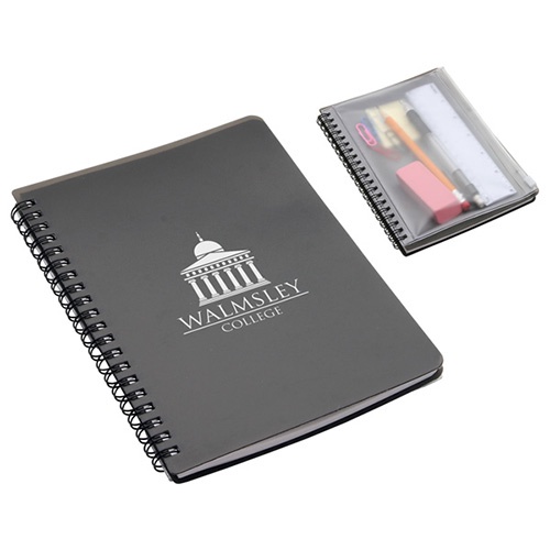 Hardcover Logo Notebook with Pouch