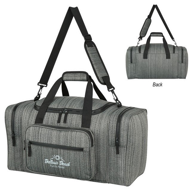 Custom Heathered Duffel Bags
