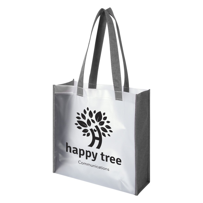 Heathered Frost Custom Tote Bags