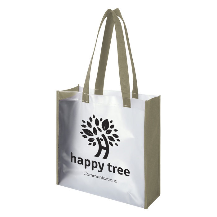 Heathered Frost Custom Tote Bags