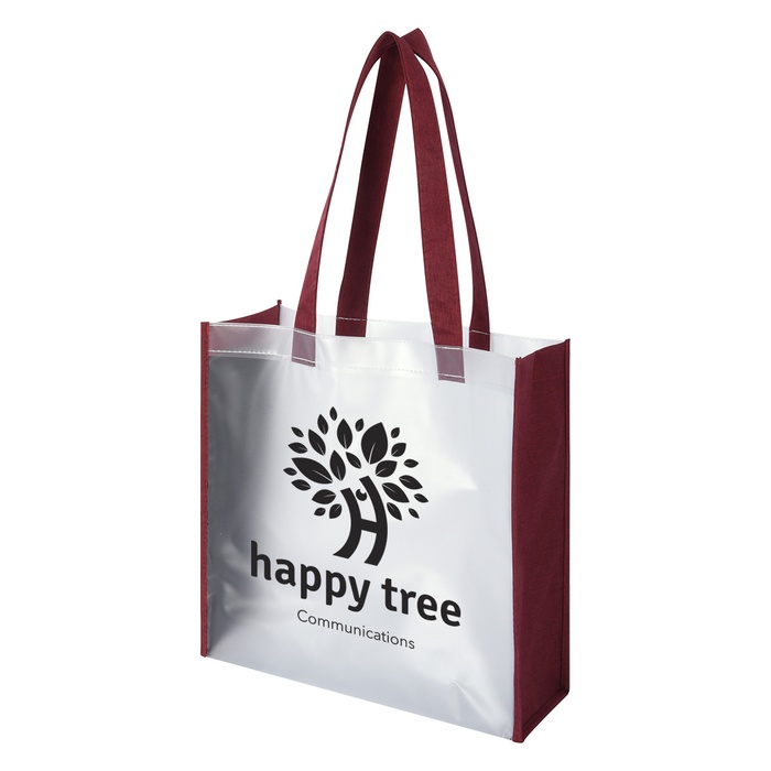Heathered Frost Custom Tote Bags