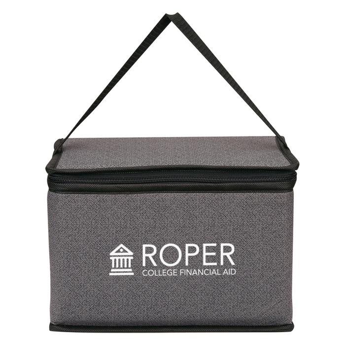 Heathered Non-Woven Custom Cooler Lunch Bags