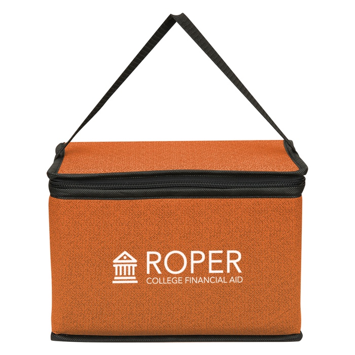 Heathered Non-Woven Custom Cooler Lunch Bags