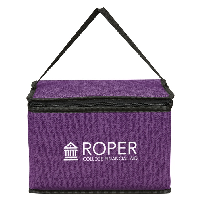 Heathered Non-Woven Custom Cooler Lunch Bags