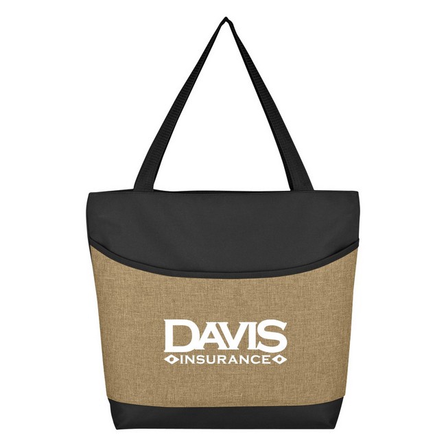 High Line Two-Tone Custom Tote Bags