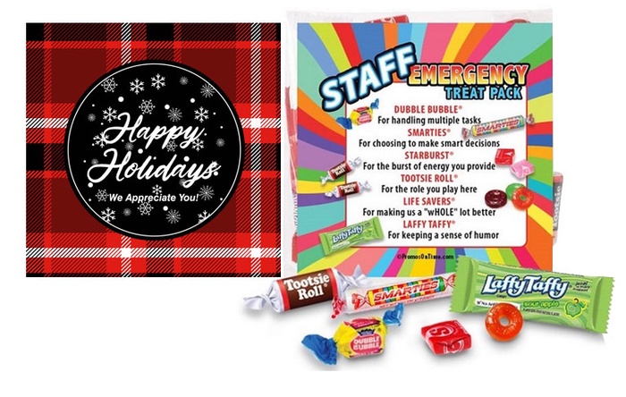 Christmas & Holiday Season Staff Emergency Treat Pack Gifts