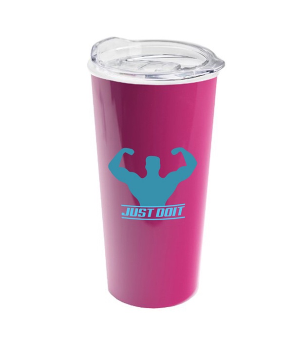 The Roadmaster - 18 oz. Travel Tumbler with Clear Slide Lid