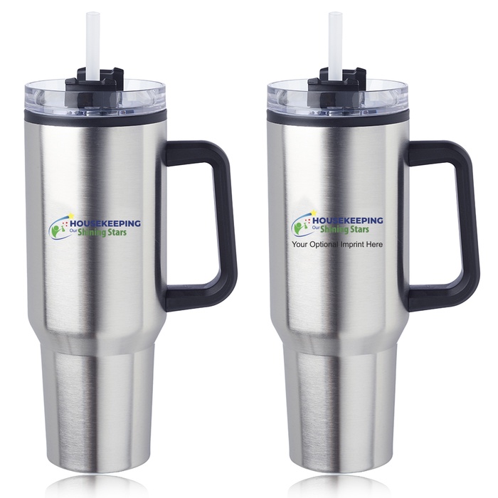 Housekeepers 40 oz. Stainless Steel Travel Mug (optional personalization available)