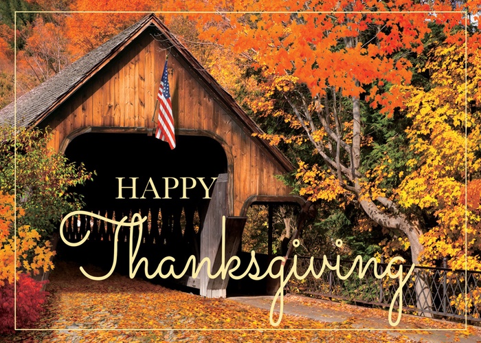Patriotic Pass Thanksgiving Cards