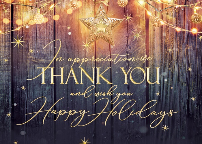 Rustic Glow Holiday Cards