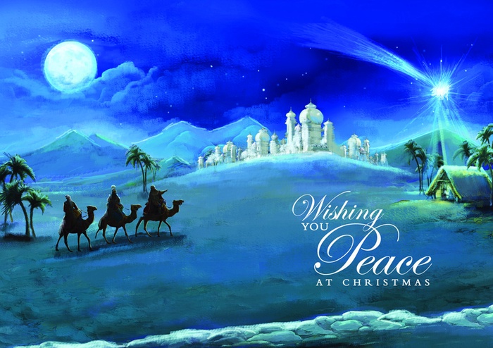 To The Manger Christmas Cards